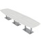 Skutchi Designs 45 in W, 166 in L, 29 in H, Engineered Wood Top, White HAR-ABOT-46X168-DOU-WHCYPRESS - alternate 1